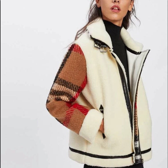 Light Weight Plaid Print Coat - Picture 3 of 5